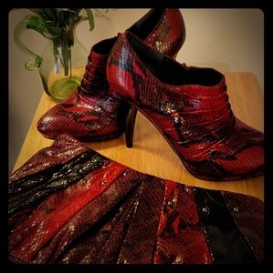 Nine west shoe and clutch